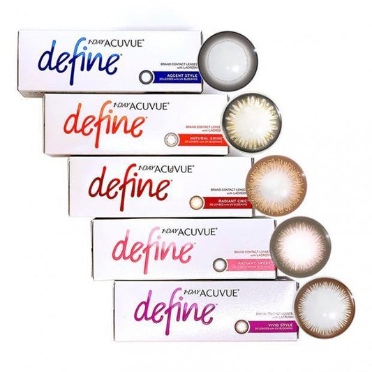 1-Day Acuvue Define Coloured Lens with Prescription