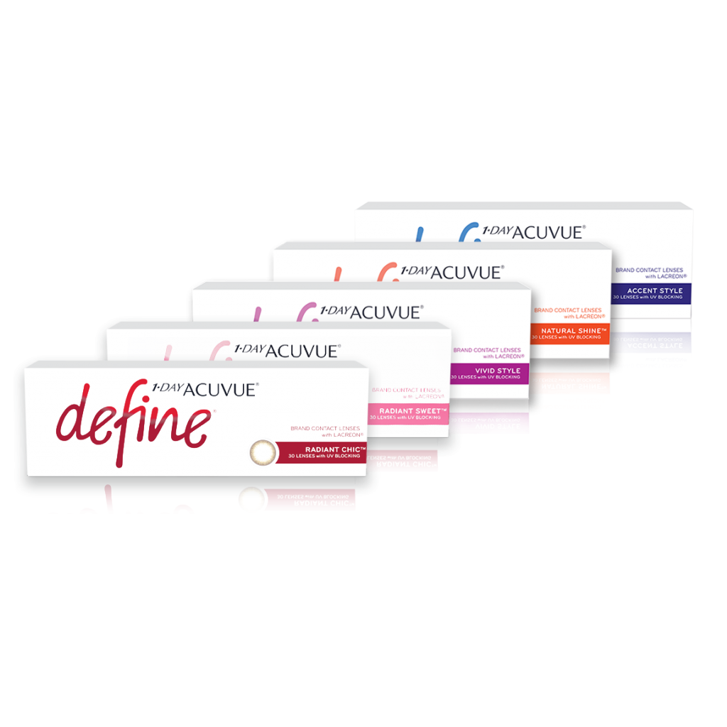 1-Day Acuvue Define Coloured Lens with Prescription